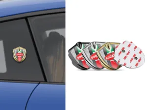 Bugatti Emblem Auto Abzeichen Tuning Inspiriert Glanz Metall